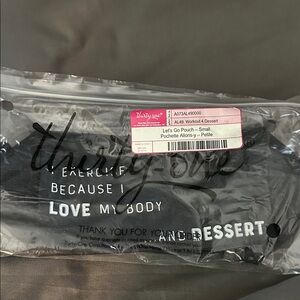 thirty-one Black and White 'Love My Body' Let's Go Pouch